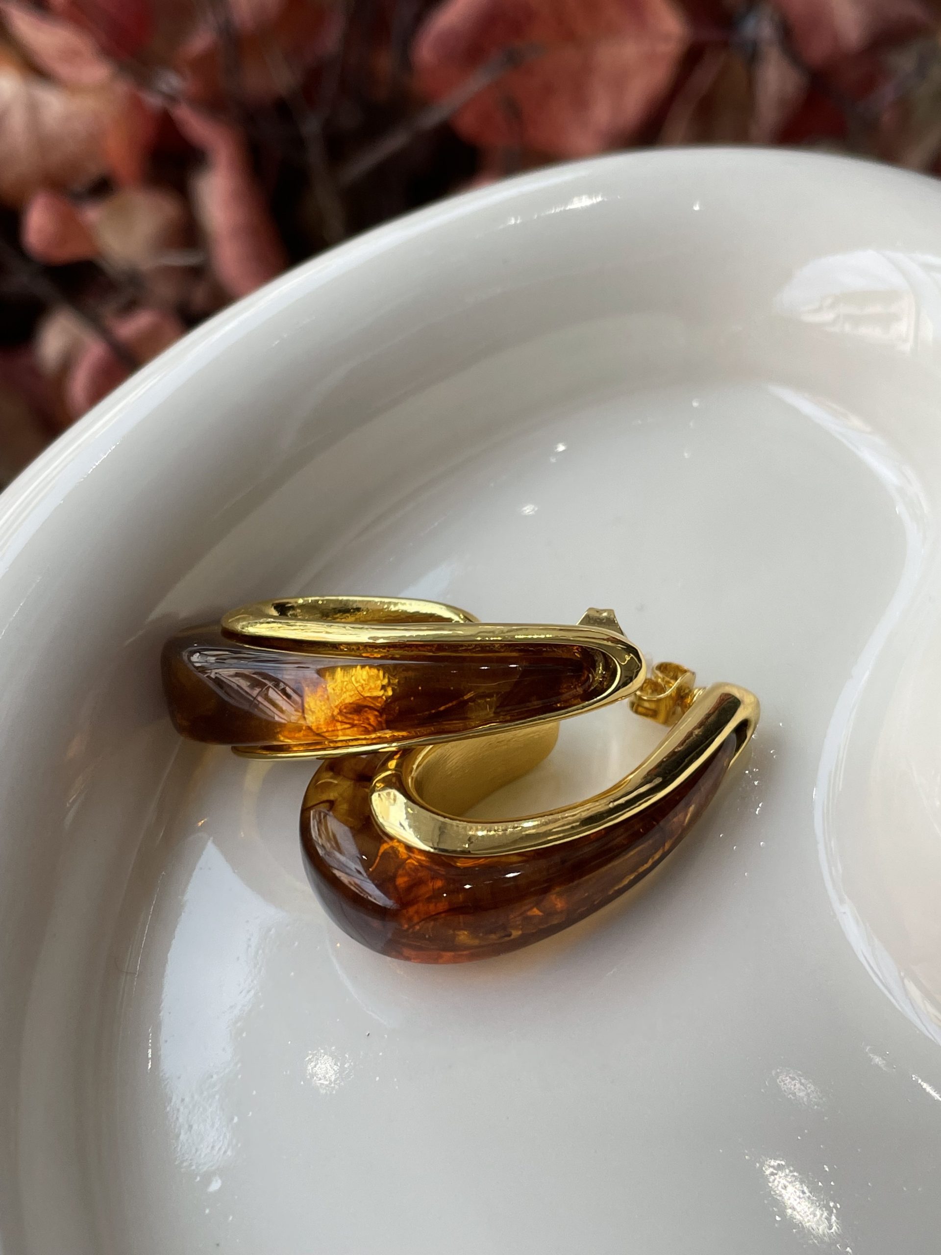 IMG_1395 Tartaruga Teardrop Earrings - Image 1