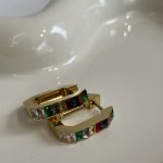 Square-Cut Multicolor Hoops
