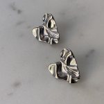 Crumpled Heart Earrings