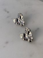 Crumpled Heart Earrings