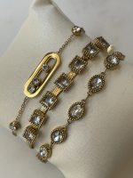 Oval Spark Gold Bracelet - Image 3