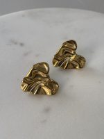 Crumpled Heart Earrings