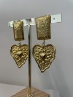 Golden Ember Heart Earrings - Image 5