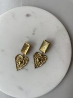 Golden Ember Heart Earrings - Image 3