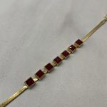 Scarlet Glow Cuff Bracelet