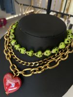 Green Hearts Necklace - Image 4