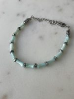 Aqua Pearl Line Bracelet - Image 4