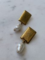 Golden Pearl Earrings - Image 2