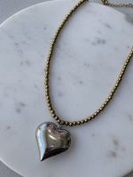 Silver Pulse Heart Necklace - Image 3