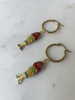 Rainbow Fish Hoops