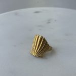 Golden Shell Ring