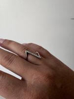 Triangle Rhinestone Ring - Image 3